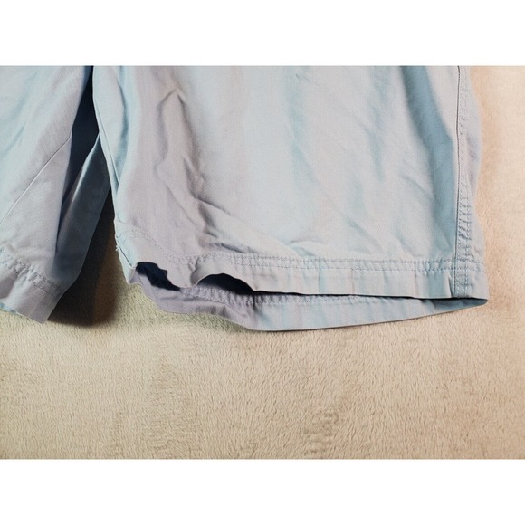 IZOD Saltwater Shorts Mens Size 42 Light Blue Cotton Medium Wash Slash Pockets - Picture 3 of 16
